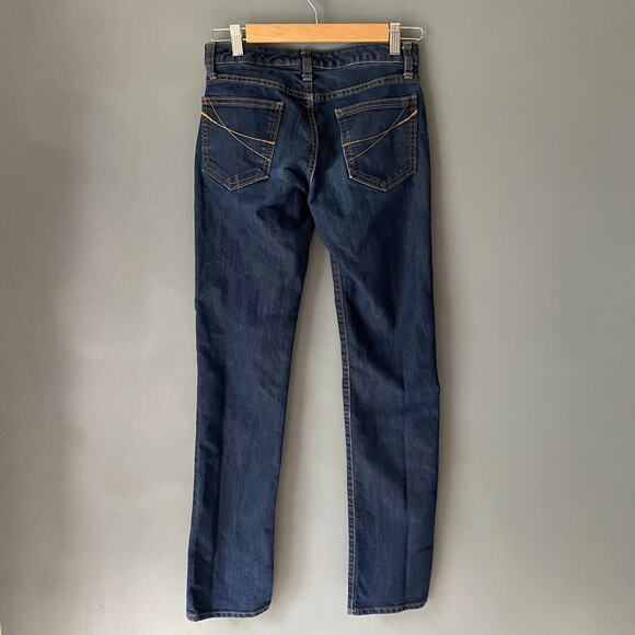 GAP Women's 1 - 25.5 Regular Dark Wash Denim Jeans Cotton Curvy Straight Leg - Picture 7 of 8